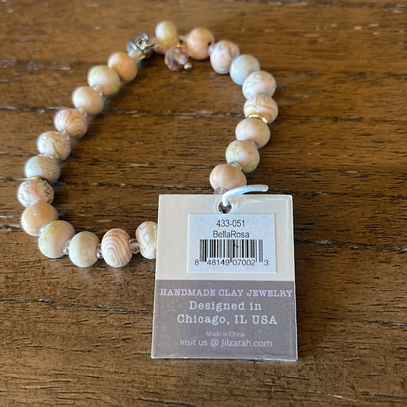 Handmade clay necklace and bracelet - Picture 4 of 4